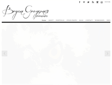Tablet Screenshot of bryangregsonphotography.com